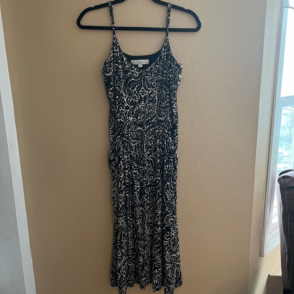 Loft, maxi, spaghetti strap, medium dress